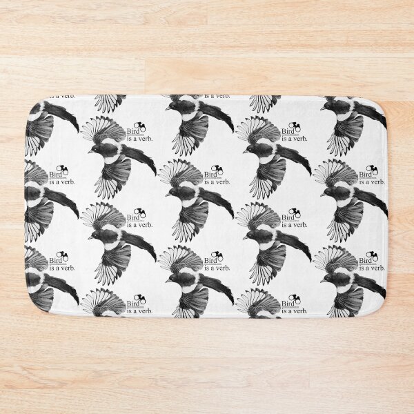 Item preview, Bird is a verb - light version. designed and sold by Sketchy Magpie.