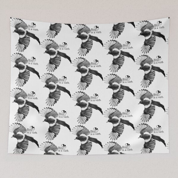 Item preview, Bird is a verb - light version. designed and sold by Sketchy Magpie.