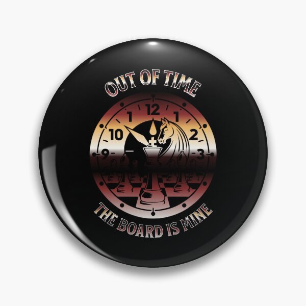 Item preview, Chess time - clock - board is mine pieces designed and sold by TBietz.