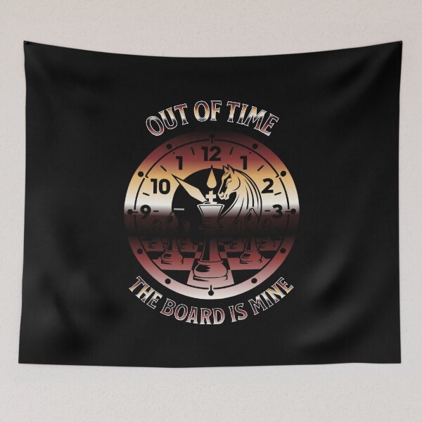Item preview, Chess time - clock - board is mine pieces designed and sold by TBietz.