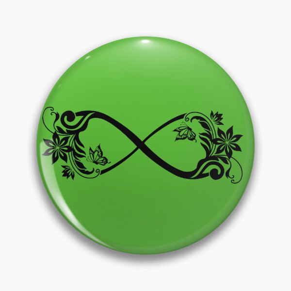 Item preview, Infinity sign.Symbol.Flowers and butterfly. designed and sold by MagelliShop.