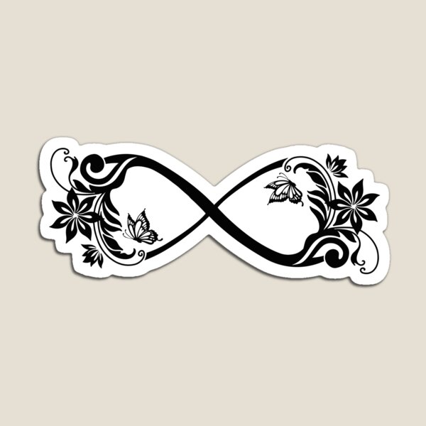 Item preview, Infinity sign.Symbol.Flowers and butterfly. designed and sold by MagelliShop.