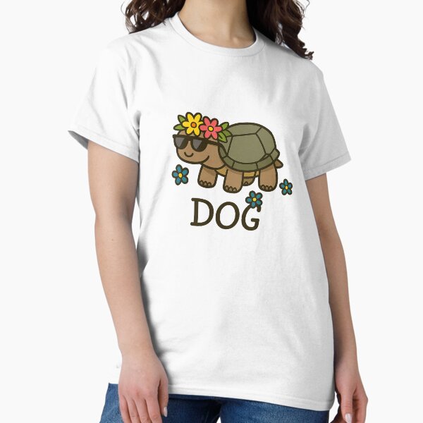 Item preview, Funny Turtle in Disguise "Dog" with Flower Crown & Shades designed and sold by twyrtle.