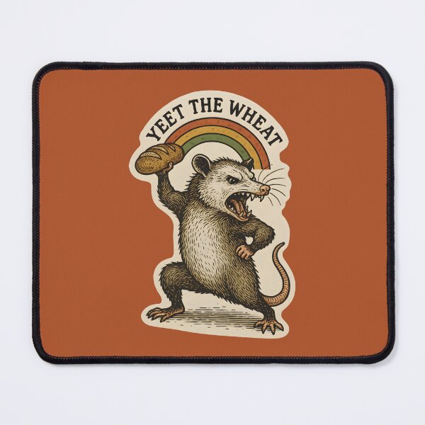 Item preview, Yeet The Wheat Funny Vintage Opossum Celiac designed and sold by thecatcouch.