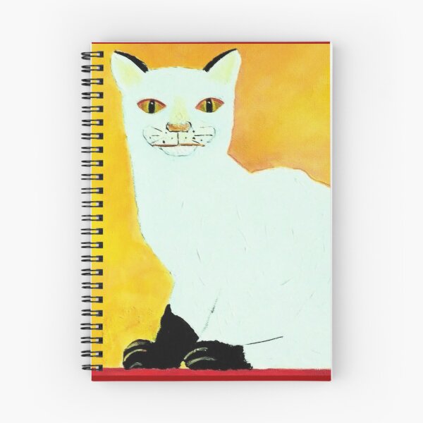 Item preview, Funny Surreal White Cat with Gloves - Minimalist Weird Art for Cat Lovers designed and sold by MaPerle.