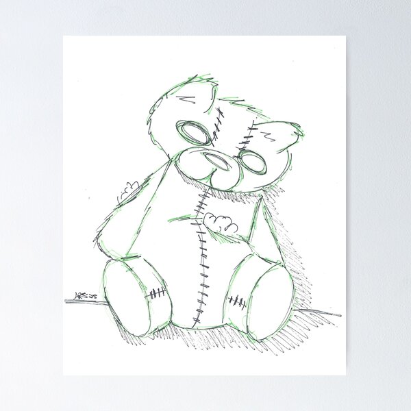 Item preview, Spooky Teddy Bear designed and sold by AndiStraube.