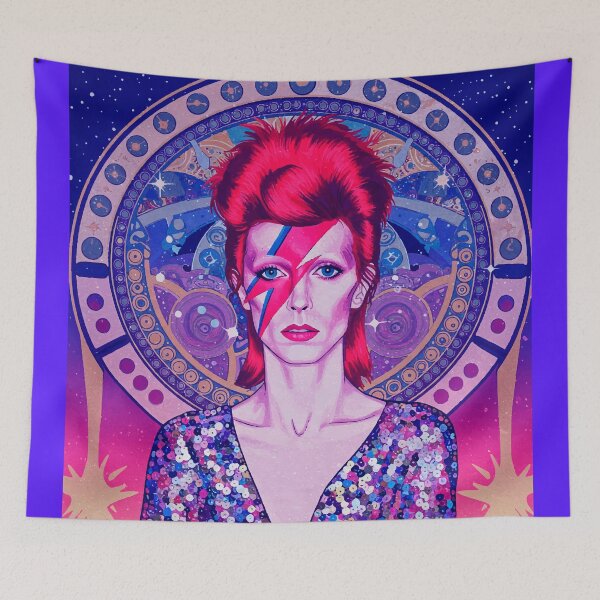 Item preview, David Bowie Ziggy Stardust Pop Art – Glam Rock Icon Illustration designed and sold by  Ojo de Lilith.