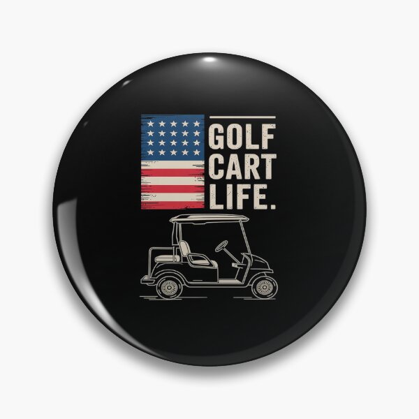 Artikelvorschau, Golf Cart Life Amerikanische Flagge entworfen und verkauft von LAZAR-EG.