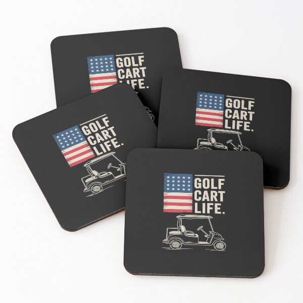 Item preview, Golf Cart Life  American Flag designed and sold by LAZAR-EG.