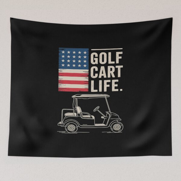Item preview, Golf Cart Life  American Flag designed and sold by LAZAR-EG.