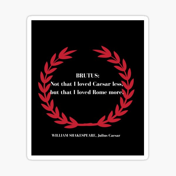 Item preview, Shakespeare Quote: Ides of March, Brutus and Caesar designed and sold by creaturesonfire.