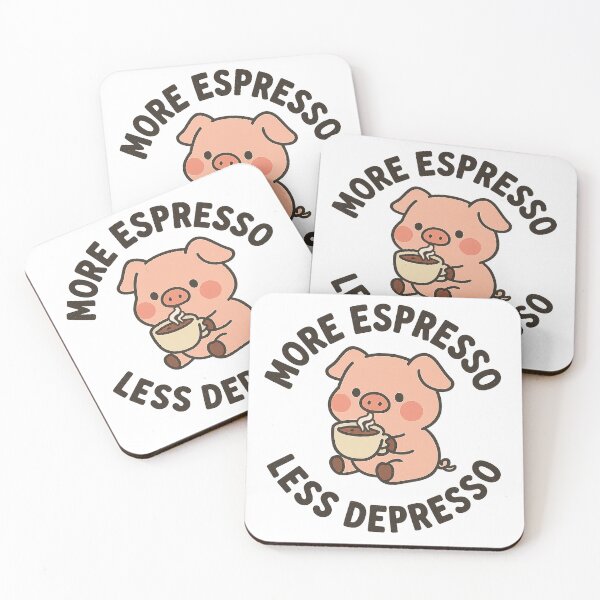 Item preview, More Espresso Less Depresso designed and sold by TikiTikiTinies.