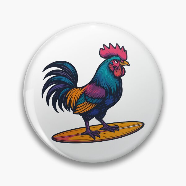 Item preview, Surfing Rooster designed and sold by VelvetRoom.