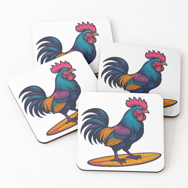 Item preview, Surfing Rooster designed and sold by VelvetRoom.
