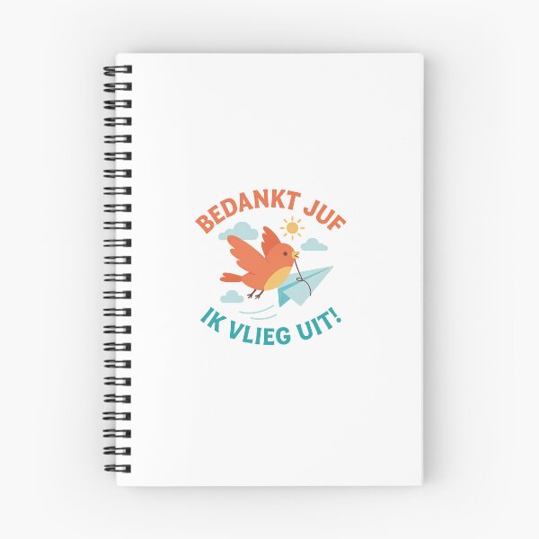 Item preview, Bedankt Juf – Ik Vlieg Uit! Cadeau-ontwerp designed and sold by Miximondo.