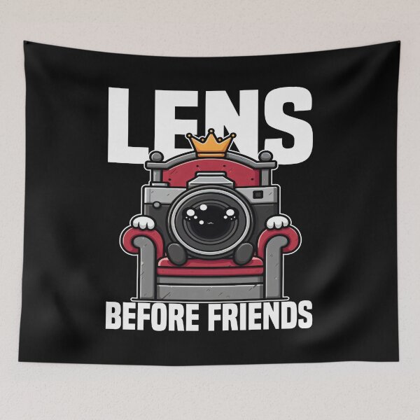 Item preview, LENS BEFORE FRIENDS - PHOTOGRAPHER GIFT designed and sold by KEF Custom.