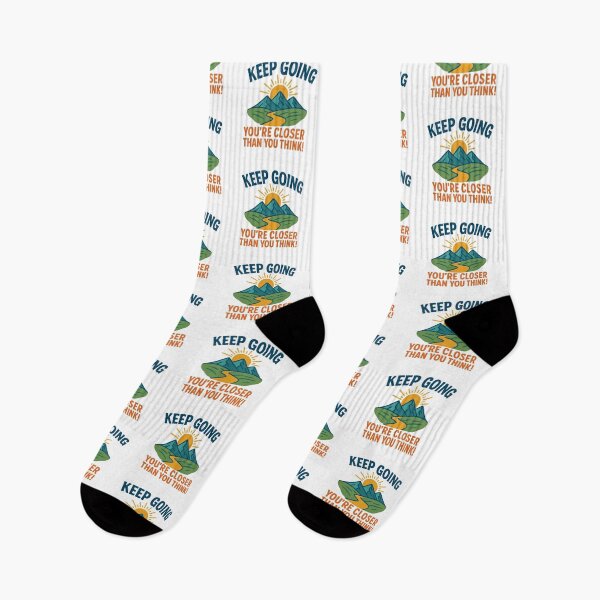 Item preview, Keep Going – Motivational Mountain Path Design designed and sold by Miximondo.
