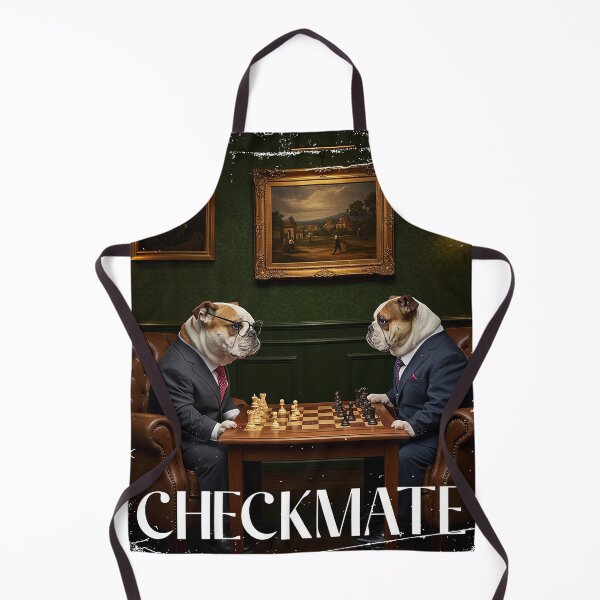 Artikelvorschau, Zwei Bulldoggen spielen Schach entworfen und verkauft von Lotofus.