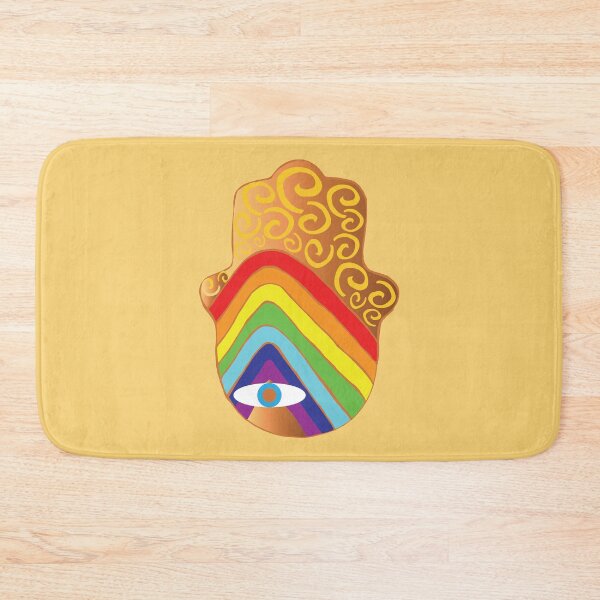 Item preview, Modern Hamsa Hand Rainblow designed and sold by Madeline Binder Art & Design.