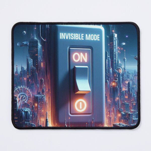 Item preview, Invisible Mode: ON – Minimal Switch Graphic Funny Design designed and sold by ashokreddy343.