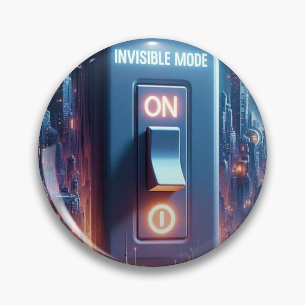 Item preview, Invisible Mode: ON – Minimal Switch Graphic Funny Design designed and sold by ashokreddy343.