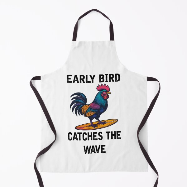 Item preview, Early Bird Catches The Wave (with Black Lettering) designed and sold by VelvetRoom.