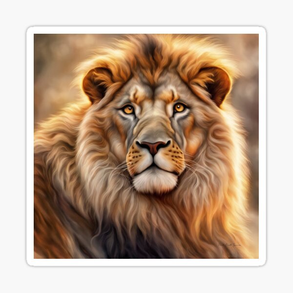 Aperçu de l'œuvre Lion aquarelle créée et vendue par paulbgarcia.