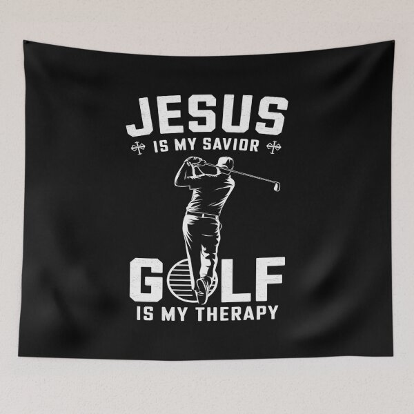 Item preview, Golf Player Christian Sports Lover Gift Idea Jesus designed and sold by LAZAR-EG.