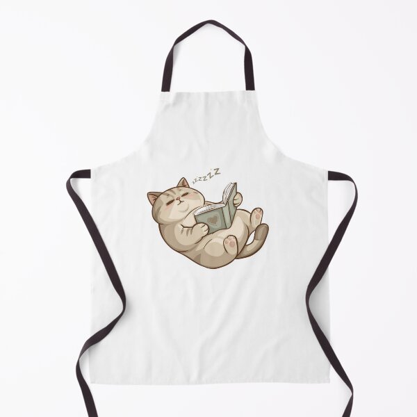 Item preview, Cute Sleeping Chubby Cat Reading a Book – Cozy Book Lover designed and sold by Lemon-Monday.