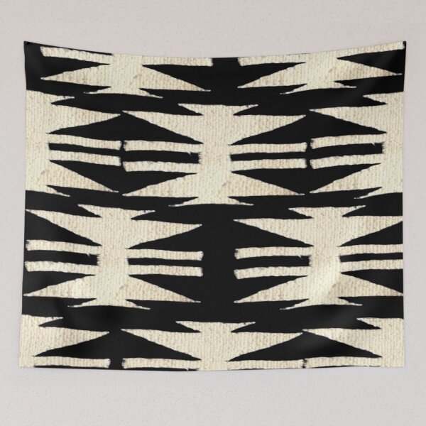 Item preview, Dark Blue and Off White Kilim Design Digital Pattern ldandrade designed and sold by Licorice Moon.