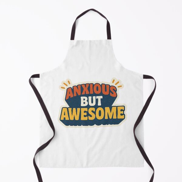 Item preview, Anxious But Awesome Cartoon Sticker designed and sold by Miximondo.