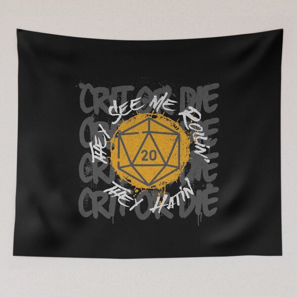 Item preview, D&D They See Me Rollin' They Hatin' D20 designed and sold by sunburstrpg.