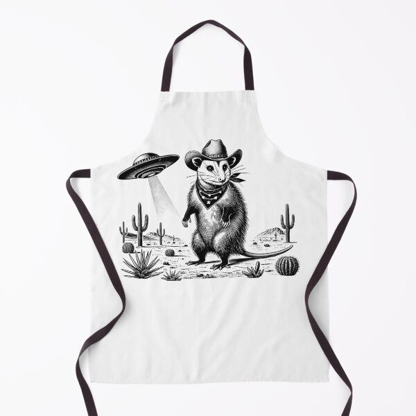 Item preview, Vintage Retro Opossum UFO Western Country Wild West designed and sold by Kimberley King Art King Art.