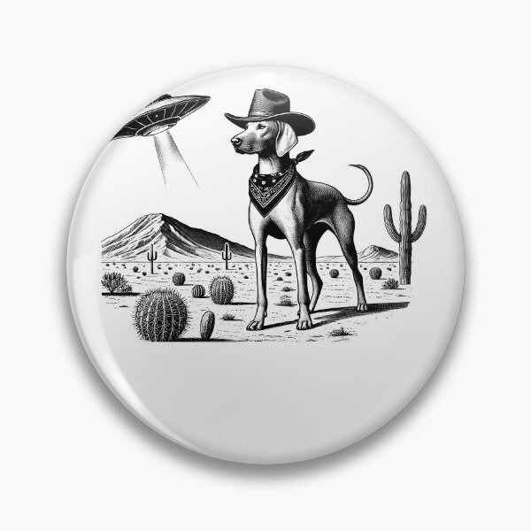 Item preview, Vintage Retro Pharaoh Hound UFO Western Country Wild West Dog Mom Dad designed and sold by Kimberley King Art  King Art.