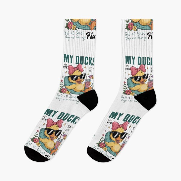 Item preview, Funny Ducks Not in a Row Sarcastic, Snarky Funny Mental Health Design designed and sold by Run to Creations.