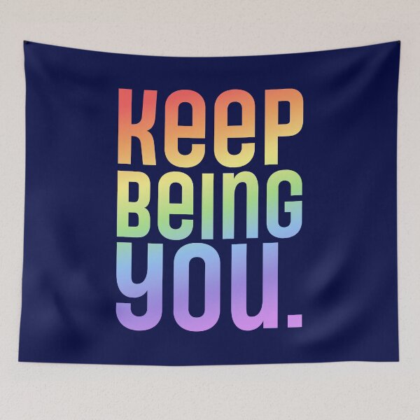 Item preview, Keep Being You - Pastel Rainbow designed and sold by sillyjess.