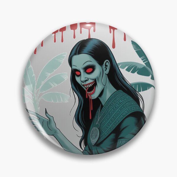 Item preview, "Nang Tani Ghost – Thai Horror Banana Spirit Art | MODTHAI Creepy Folklore Print or Shirt Design" designed and sold by Modthai.