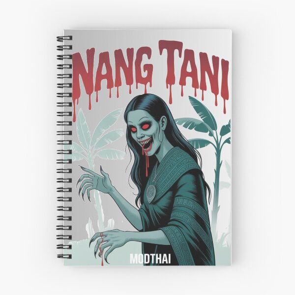 Item preview, "Nang Tani Ghost – Thai Horror Banana Spirit Art | MODTHAI Creepy Folklore Print or Shirt Design" designed and sold by Modthai.