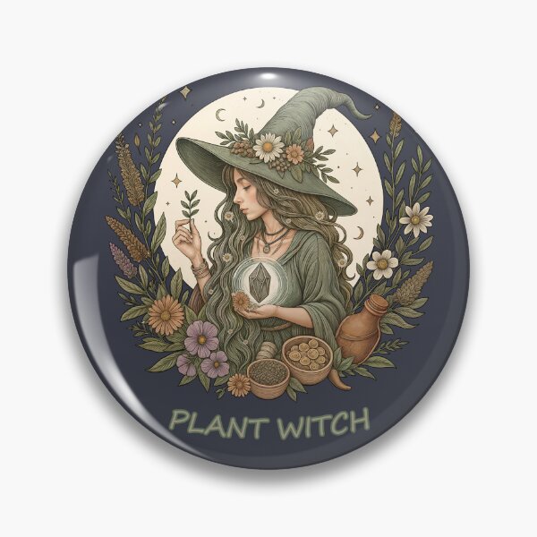 Item preview, Plant Witch Aesthetic, Botanical Magic & Wiccan Soul nature witch, herbalism, wicca, pagan, crystals, moon phases, earth magic designed and sold by Collagedream.