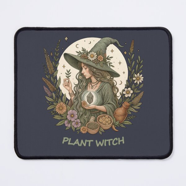 Item preview, Plant Witch Aesthetic, Botanical Magic & Wiccan Soul nature witch, herbalism, wicca, pagan, crystals, moon phases, earth magic designed and sold by Collagedream.