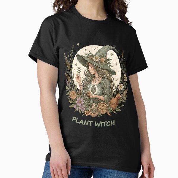 Item preview, Plant Witch Aesthetic, Botanical Magic & Wiccan Soul nature witch, herbalism, wicca, pagan, crystals, moon phases, earth magic designed and sold by Collagedream.