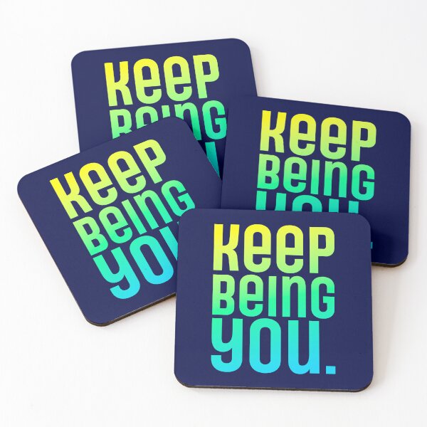 Item preview, Keep Being You - Sunshine Mint Sky Blue Gradient designed and sold by sillyjess.