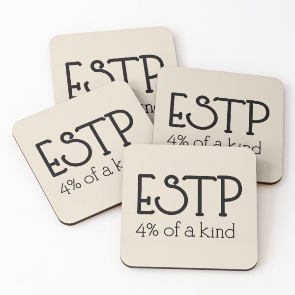 Item preview, ESTP 4% of A Kind | MBTI Personality Type | Bold Doer Quote Sticker designed and sold by MysticMagpie.