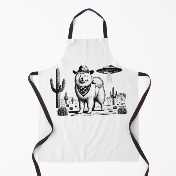 Item preview, Vintage Retro Samoyed UFO Western Country Wild West Dog Mom Dad designed and sold by Kimberley King Art King Art.