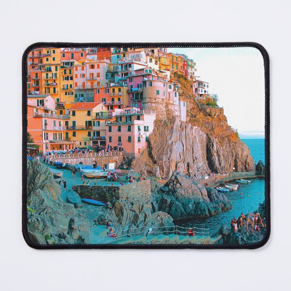 Item preview, Manarola Coastal Village, Italy Travel Wall Decor, Colorful Italian Seaside designed and sold by Artistic Gift Print.