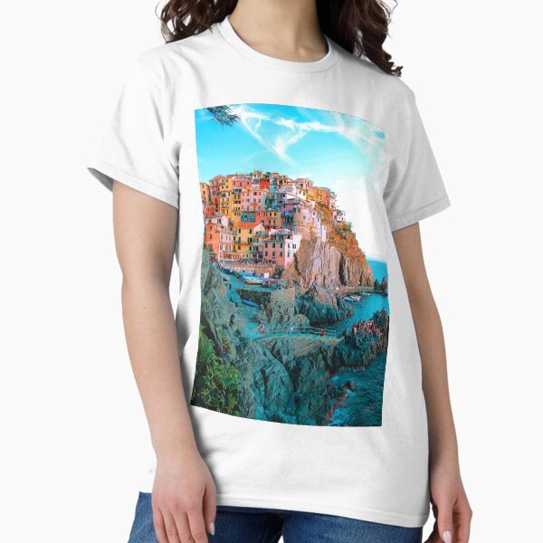 Item preview, Manarola Coastal Village, Italy Travel Wall Decor, Colorful Italian Seaside designed and sold by Artistic Gift Print.