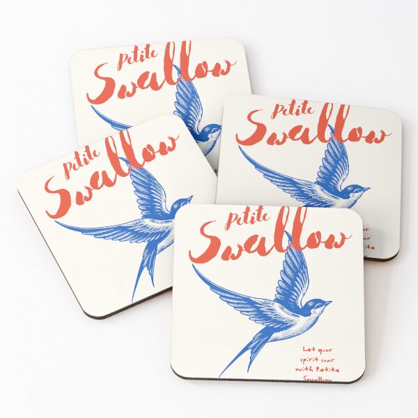Item preview, Vintage Illustration of Swallow Bird With Handwritten Typography on Beige Background designed and sold by Rue Design Company.
