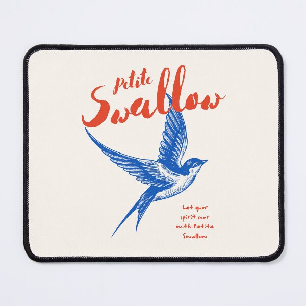 Item preview, Vintage Illustration of Swallow Bird With Handwritten Typography on Beige Background designed and sold by Rue Design Company.