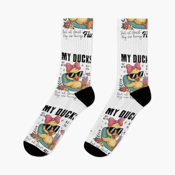 Item preview, My Ducks Not In A Row Duck Goose, Funny Goose Sarcasm Duck designed and sold by Run to Creations.
