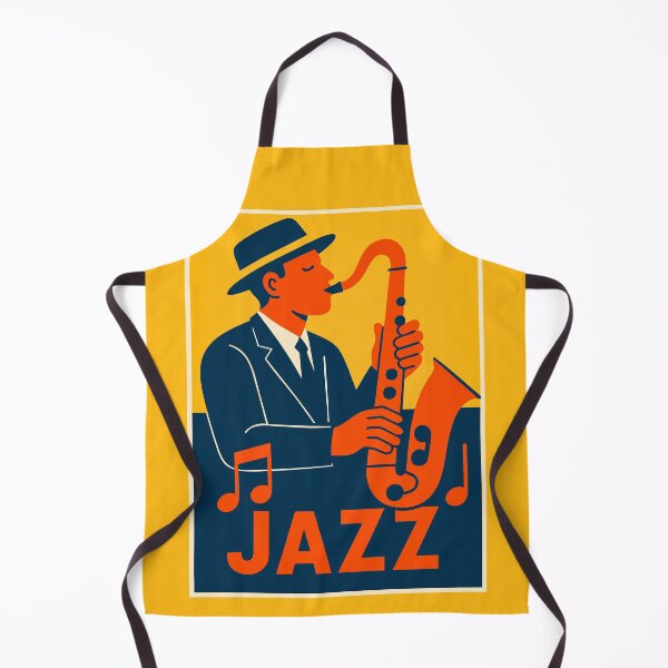 Item preview, Vintage Jazz Saxophonist Poster in colors designed and sold by SteadyRolling.
